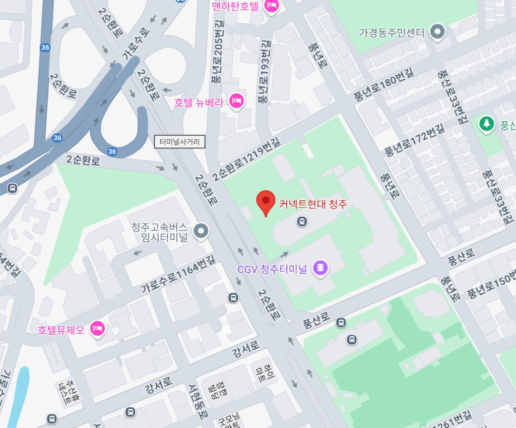 커넥트현대 청주점 지도